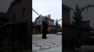 протяжка силового кабеля 6 квадратов на 3 жилы, 35метров гофра 25мм