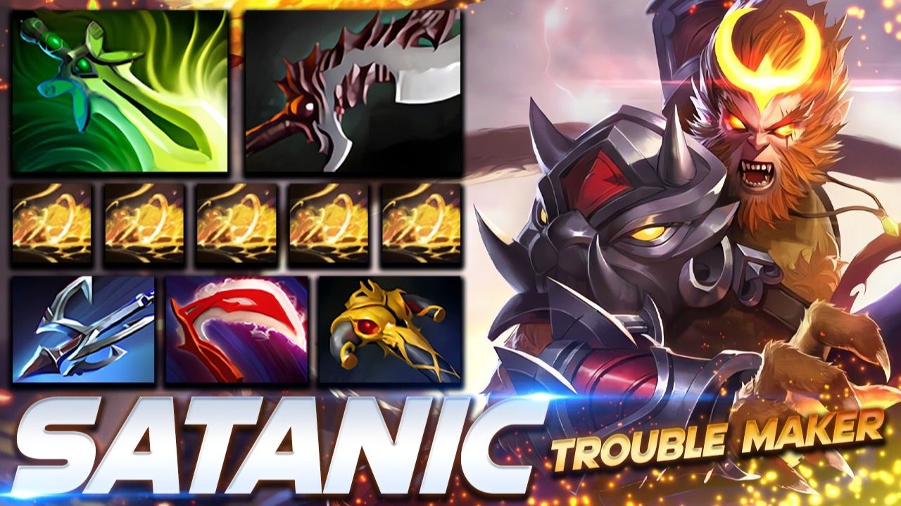 Satanic Monkey King — профессиональный геймплей в Dota 2 [Смотри и учись]