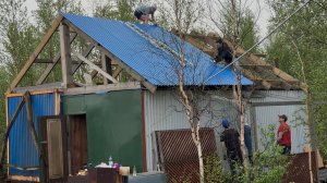 Норильск/ Делаем крышу на даче/ Готовлю обед.