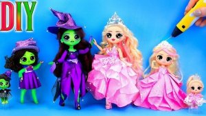 8 поделок в стиле Wicked для Эльфабы и Глинды! Идеи для кукол