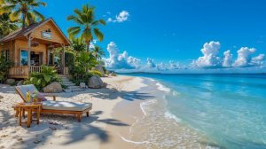 ТРОПИЧЕСКИЙ ДЖАЗ У ПЛЯЖНОГО ДОМИКА ДЛЯ ОТДЫХА И ЛЕТНЕГО НАСТРОЕНИЯ 🏝️🎷