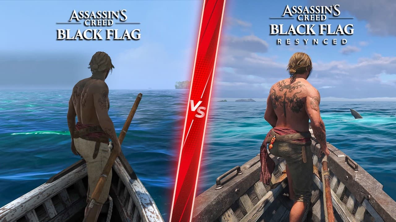 Assassin’s Creed Black Flag Resynced vs Original - Direct Comparison! Attention to Detail & Graphics смотреть онлайн