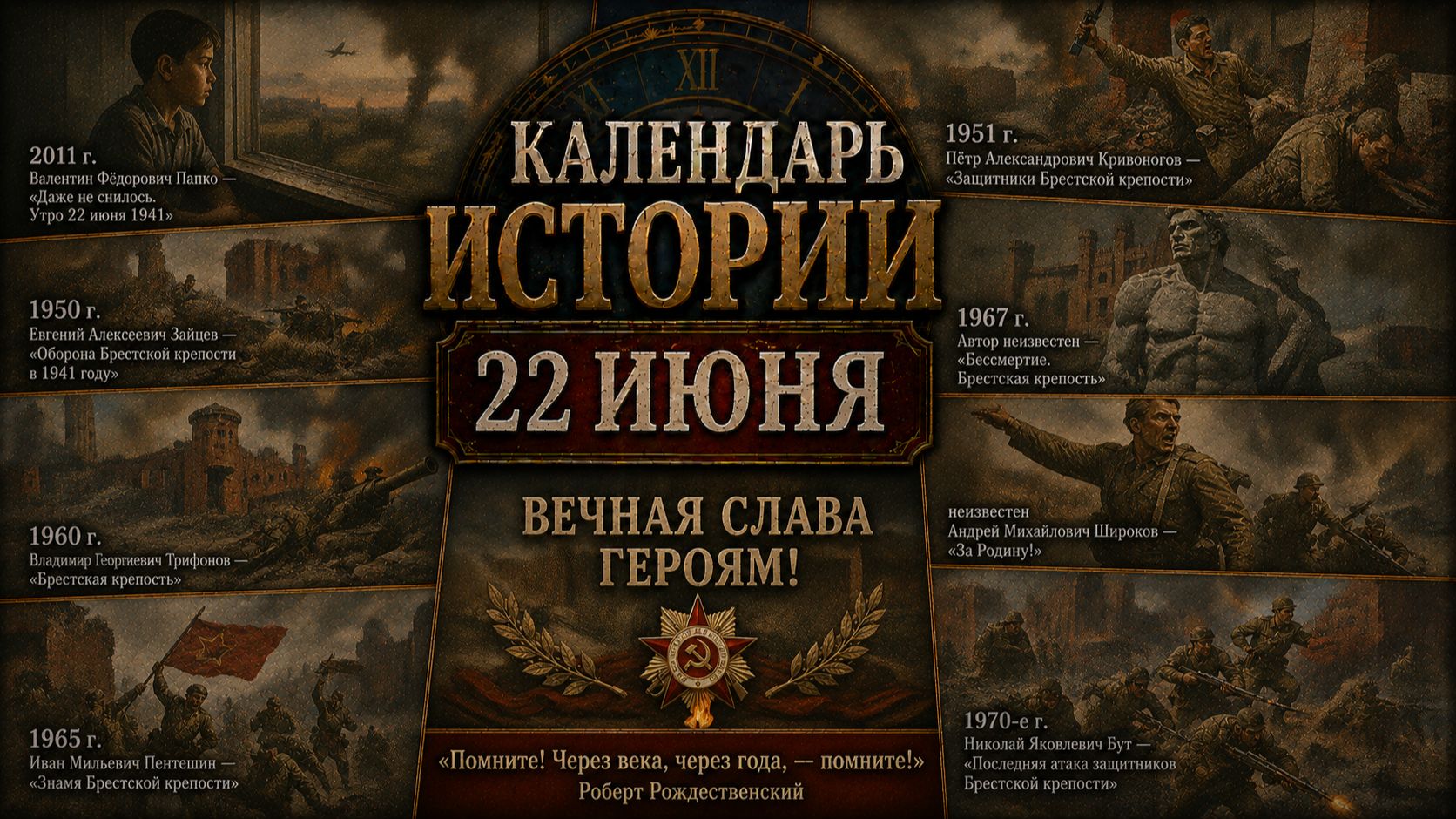 КАЛЕНДАРЬ ИСТОРИИ 22 ИЮНЯ