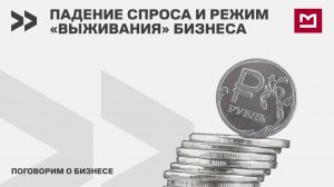 Поговорим о бизнесе. Падение спроса и режим «выживания» бизнеса