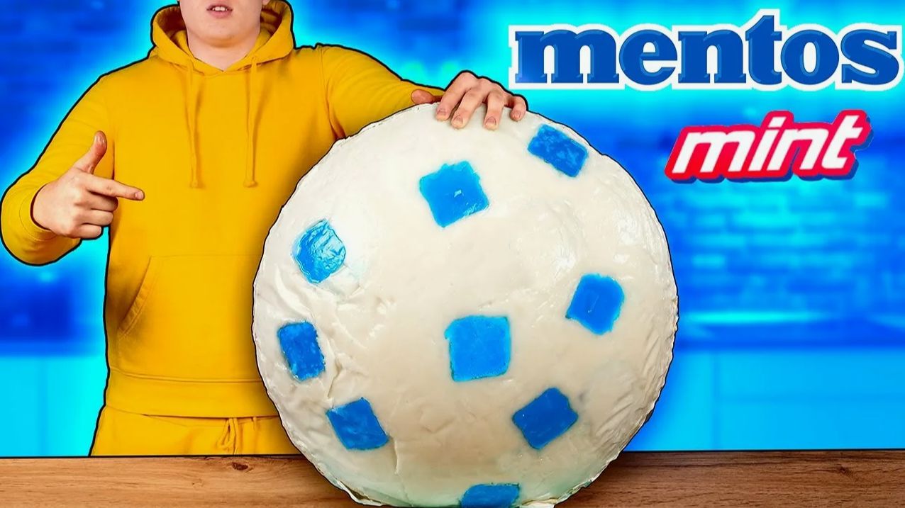 Я СДЕЛАЛ ГИГАНТСКИЙ Mentos ВЕСОМ 70 КИЛОГРАММ смотреть онлайн