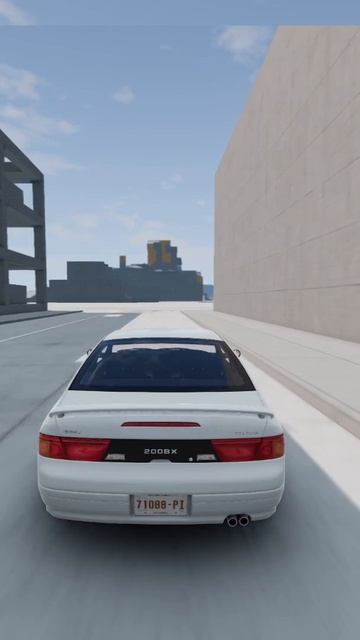 Nissan 240SX и стена
