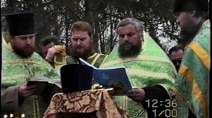 Закладка Серафимовского храма 15 января 2000 г.