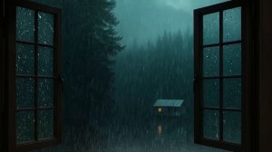 НОЧНАЯ ГРОЗА У ОТКРЫТОГО ОКНА  ДЛЯ КРЕПКОГО СНА 🌧️🌩️