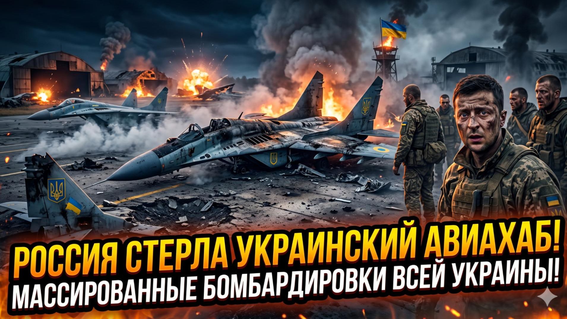 💥 Россия стерла с лица земли авиабазу ВСУ: мощнейший удар сотряс всю Украину