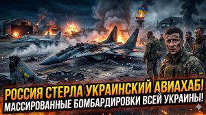 💥 Россия стерла с лица земли авиабазу ВСУ: мощнейший удар сотряс всю Украину