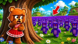 😳Я СПРЯТАЛАСЬ ОТ АРМИИ ФИОЛЕТОВЫХ МЕДВЕДЕЙ в СУПЕР МИШКА! SUPER BEAR ADVENTURE