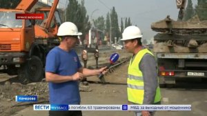 В Кемерове на проспекте Ленина продолжается разбор трамвайных путей
