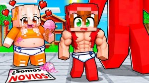У МЕНЯ БЫЛА ДЕВУШКА КОГДА Я БЫЛ МАЛЫШОМ КАЧКОМ В MINECRAFT