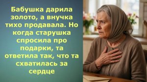 Аудио рассказ / Бабушка дарила золото, а внучка тихо продавала / Истории из жизни