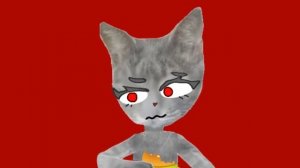 Кошка Карамелька съела бургер кошки Кофе