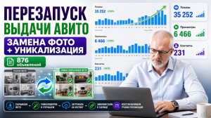 ПЕРЕЗАПУСК ВЫДАЧИ АВИТО С ЗАМЕНОЙ И УНИКАЛИЗАЦИЕЙ ФОТО