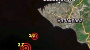 ‼️🇷🇺 Утром в Чёрном море вблизи Севастополя произошли 7 землетрясений, 2 из которых были ощутимыми