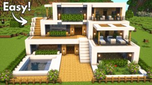 МАЙНКРАФТ Простое руководство по созданию современного дома - Minecraft новые видео