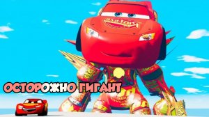 Эпичная гонка с гигантским мегароботом против Молнии в BeamNG Drive