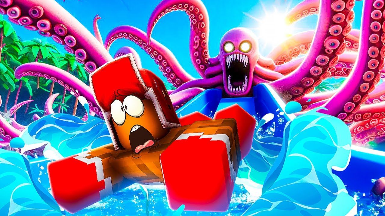 🐙 Только 1% Людей Смогут СБЕЖАТЬ из БЕЗУМНОГО АКВАПАРКА в Роблокс! смотреть онлайн