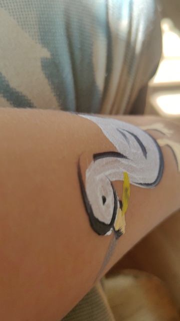 нарисованный гусь