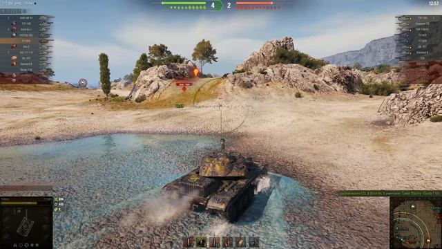 Мир танков. Полигон. Степи. Бой на T110E4. Взял 2 фрага и 3.7К урона. смотреть онлайн