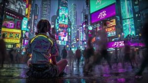Lost in Neon Rain ☔ Cyberpunk Ambient Music for Focus & Relaxation (1.5H)