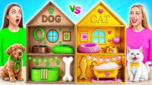 Строим Секретные Домики для Животных | Богатая Кошка vs Бедная Собака