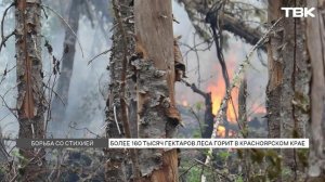 Площадь возгораний в Красноярском крае за сутки выросла почти на 35 тысяч га