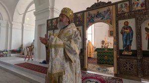 Проповедь епископа Максима в Троицком храме села Зенкино