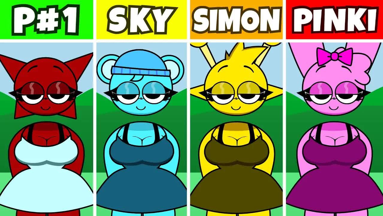 Incredibox Sprunki： Human Но Все Это Sky VS Simon Vs Pinki смотреть онлайн