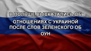 В Польше высказались об отношениях с Украиной после слов Зеленского об ОУН