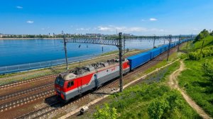 Поезда России: грузовые и пассажирские поезда РЖД в Иркутске летом 2025 | Транссиб