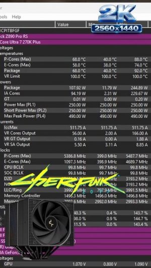 Справится ли DeepCool Assassin VC Elite с Intel Core Ultra 7 270K Plus?