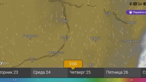 Прогноз погоды 22-27 июня 2026 от windy.com