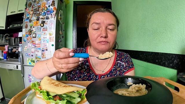 Мукбанг/ЗавтракОбед/Рис с морепродуктами/Рисоблин/Еда/Вкусная еда смотреть онлайн