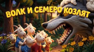 СКАЗКА ВОЛК И СЕМЕРО КОЗЛЯТ | СКАЗКИ НА НОЧЬ | МУЛЬТОПИЯ ! ПЛАСТИЛИНОВАЯ АНИМАЦИЯ НЕЙРОСЕТЬ GEMINI
