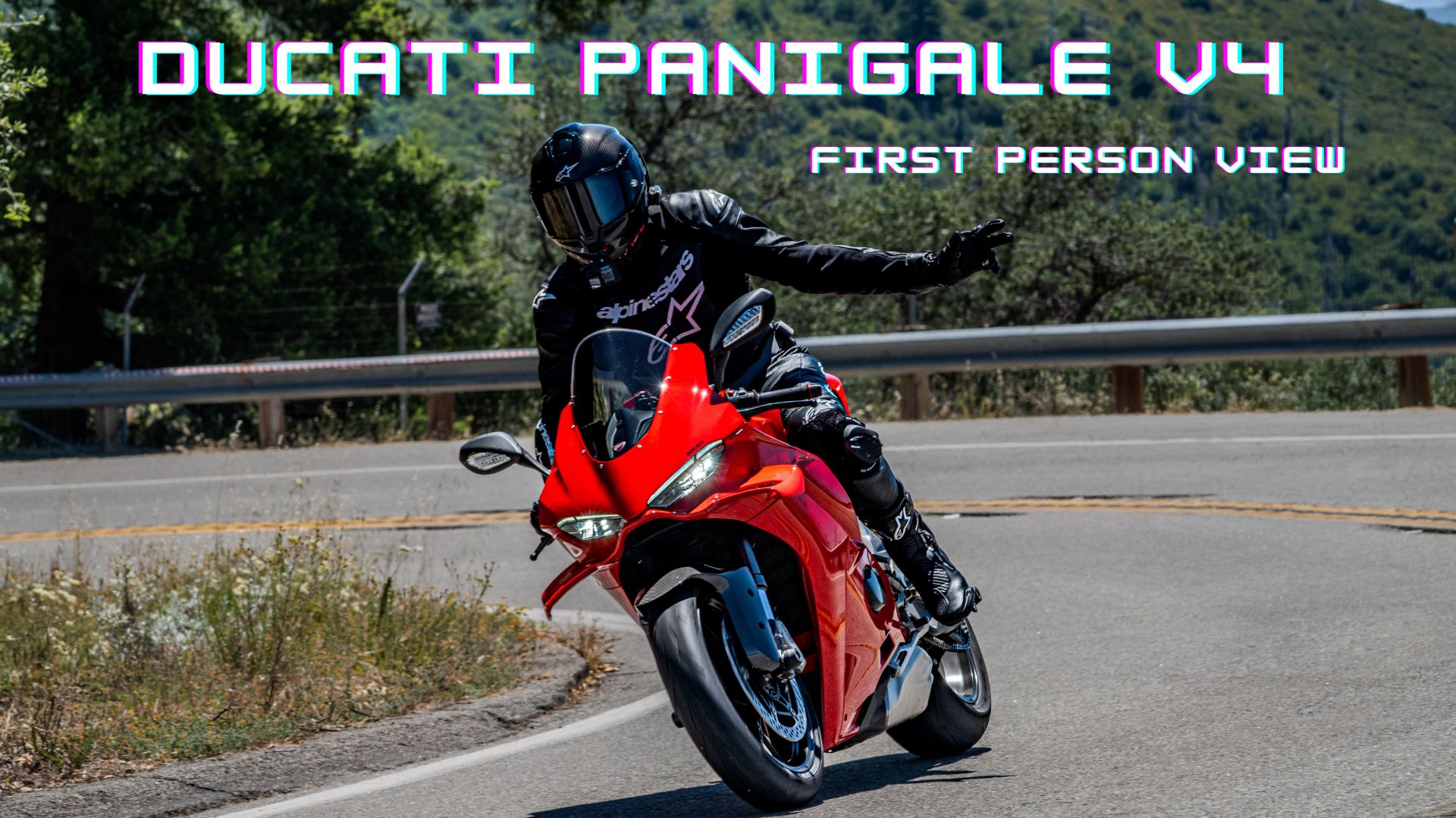 Ducati Panigale V4 от первого лица. Калифорнийский серпантин Сан Диего. смотреть онлайн