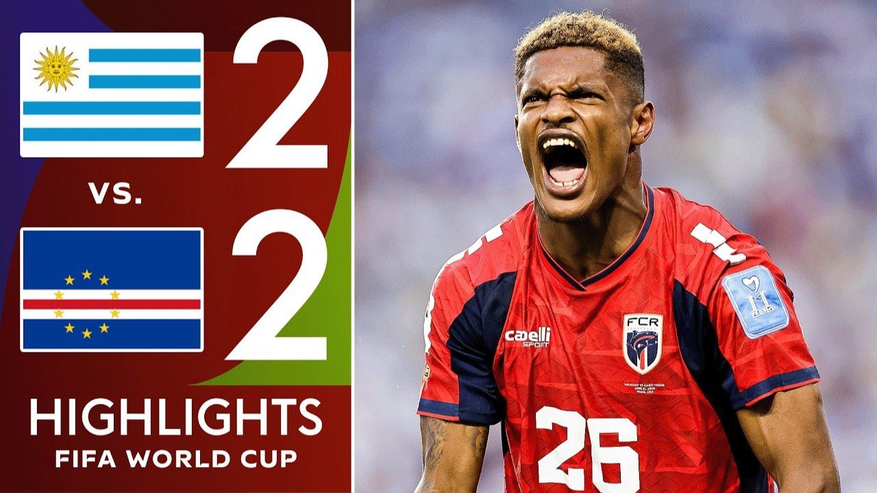 Uruguay vs Cape Verde 2-2 | Highlights and Goals | Late Drama in World Cup 2026 смотреть онлайн