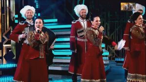 Московский казачий хор - Ой, при лужке