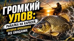 Громкий улов: рыбалка на карасей, которая превзошла все ожидания.