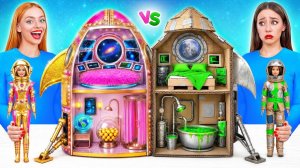 Строим Удивительный Кукольный Домик Дорогой vs Дешевый Челлендж # Крутые Творческие Лайфхаки
