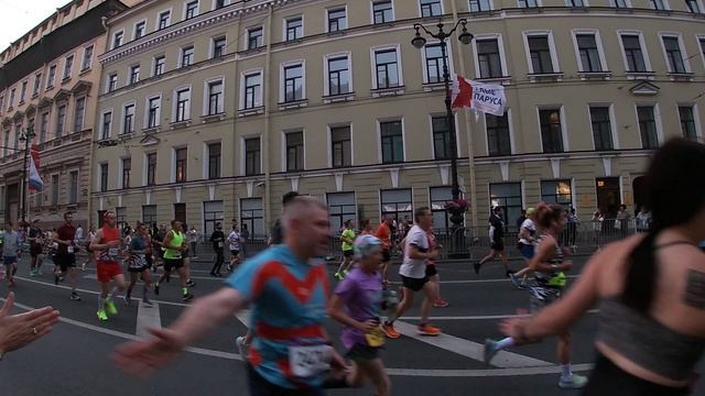 Марафон "Белые ночи" 2024. Старт кластера I на дистанции 42 км