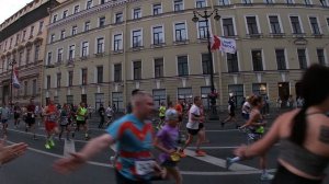 Марафон «Белые ночи» 2024. Старт кластера I на дистанции 42 км