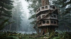 Abandoned Tree House - Dark Dystopian Journey - Meditative Post Apocalyptic Ambient