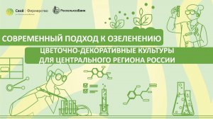 Современный подход к озеленению: цветочно‑декоративные культуры для Центрального региона России