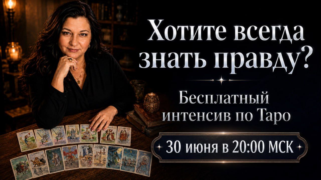 БЕСПЛАТНЫЙ ИНТЕНСИВ ПО ТАРО: как увидеть правду о человеке, ситуации и будущем смотреть онлайн
