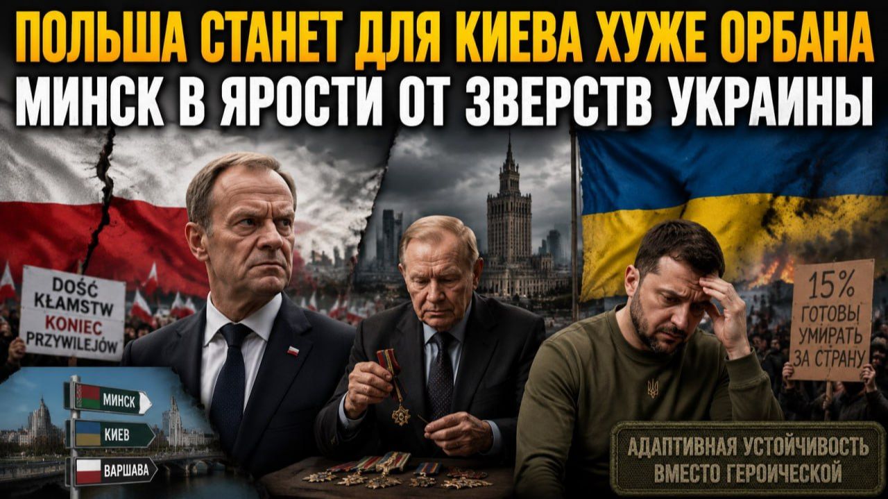 Зеленский довёл Польшу – она станет его врагом! Белоруссия негодует – Киеву не простят теракт! смотреть онлайн