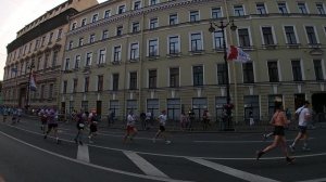 Марафон «Белые ночи» 2024. Старт кластера A и эстафеты на дистанции 42 км