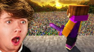 1000 игроков охотятся за мной в Minecraft!